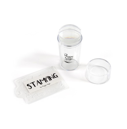 Scraper & stamp nail-stamping kit