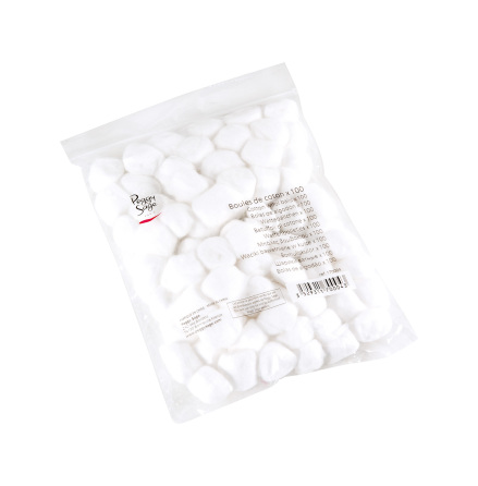 100-pack bomulls bollar