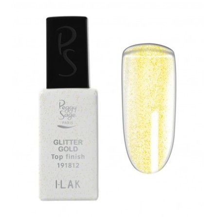 Top finish Gelelack Glitter Gold I-LAK 11ml