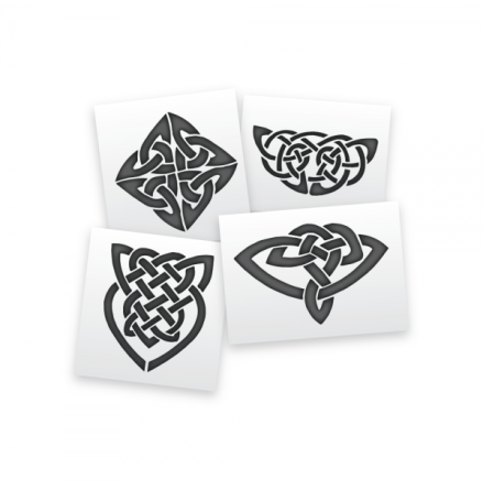 Celtic Symbols body art stencil