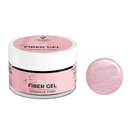 EASY FIBER GEL Sparkle Pink - Flera Storlekar