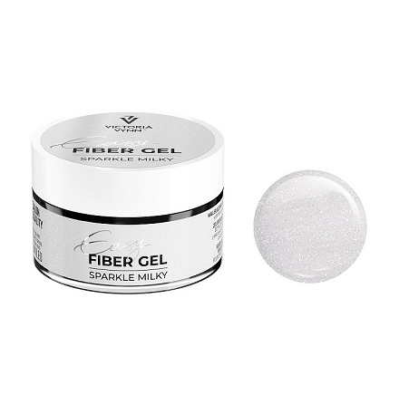 EASY FIBER GEL Sparkle Milky - Flera Storlekar