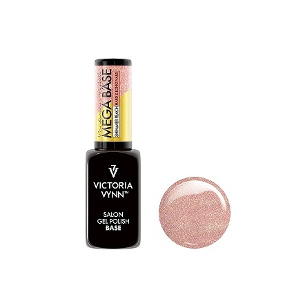 Gel Polish Mega Base Shimmer Peach UV/LED 8ml