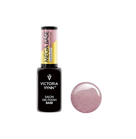 Gel Polish Mega Base Shimmer Peachpuff UV/LED 8ml