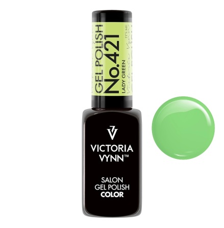 Gel Polish Color Lady Green 421 8ml