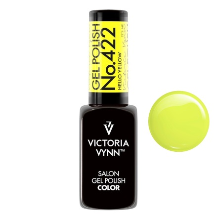 Gel Polish Color Hello Yellow, 422 8ml
