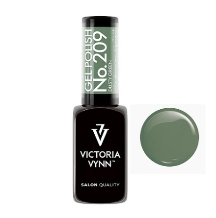 Gel Polish Color Dusty Green 209