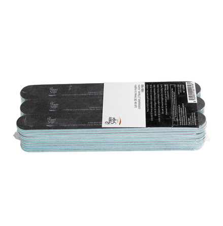 30-pack stora 2-sidiga nagelfilar 100/180, black