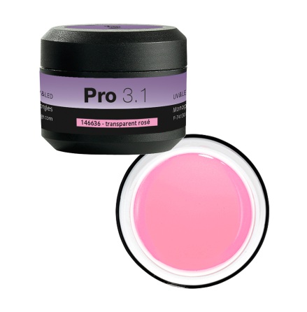 3.1 Builder gel UV transparent Rosa 15g